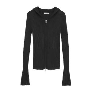 CLANEクラネSHEER HOODED KNIT CARDIGAN サイズ2 CLANE（クラネ） カーディガン CLANE/クラネ/SHEER HOODED KNIT