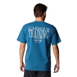 tシャツ アンダーアーマー UAヘビーウエイト パッチ ショートスリーブ Tシャツ メンズ
