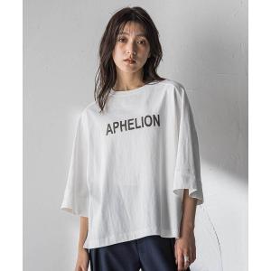 tシャツ ロゴプリントワイドスリーブプルオーバー レディース