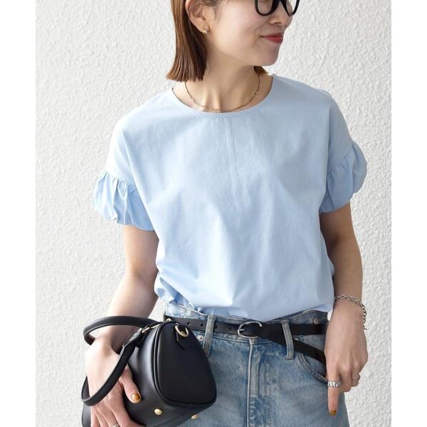 tシャツ 半袖 SHIPS any:「多機能/洗濯機可能」マルチファンクション ギャザー スリーブ ...