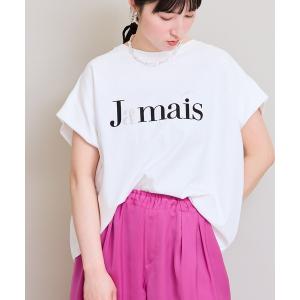 tシャツ 半袖 パール+ロゴボックスTシャツ レディース