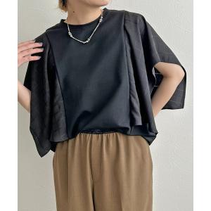 tシャツ フレアスリーブトップス レディース