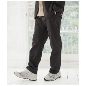 パンツ 「洗える・ドライタッチ・セットアップ可・ウエストゴム」サイドシャーリングワンタックパンツ メンズ