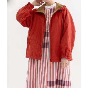 ブルゾン アウター ナイロンタフタリバーシブルパーカ レディース