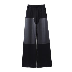 スウェットパンツ ジャージ SWEAT WIDE PANTS WITH LEATHER PATCH メンズ