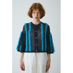 カーディガン Frill mesh cardigan　　フリルメッシュカーディガン レディース