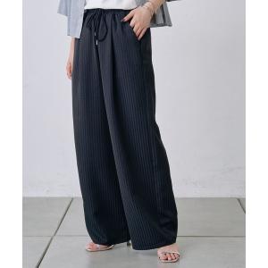パンツ ストライプイージーパンツ レディース
