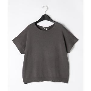 ニット セーター コットンリネン ニットプルオーバー レディース