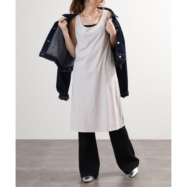 ワンピース blue willow 綿100% インナーワンピース 30番手ナチュラルソフト天竺使用