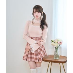 Rose Muse（ロゼミューズ） ワンピース Lace ribbon knit sew one