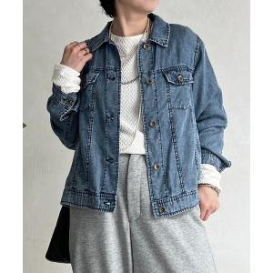 ブルゾン アウター パウダーデニムジャケット レディース