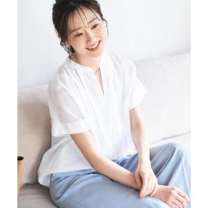 ブラウス シャツ 「清涼感/コットン100%」モダンクラフトブラウス レディース