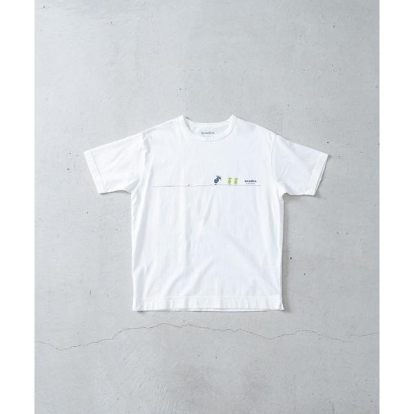 tシャツ 30/1度詰天竺プリントクルーT メンズ