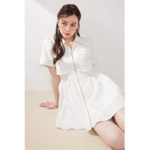 ワンピース 「伝説のバズりワンピ」バストフレアミニワンピース　春服　夏服