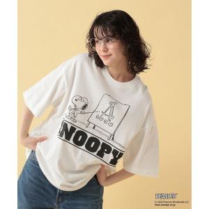 tシャツ 「PEANUTS」スヌーピー加工プリントTシャツ「UNISEX」 メンズ レディース