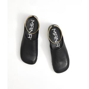 パンプス 「MANA/マナ」ankle strap round toe flat shoes/アンクルストラップラウンドトゥフラットシューズ