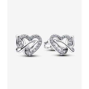 PANDORA（パンドラ） ピアス スパークリング ピンクリボン スタッド