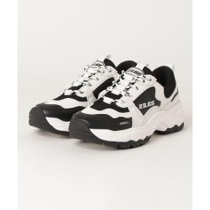 「23.65」 ローカットスニーカー 25 ホワイト×ブラック レディース