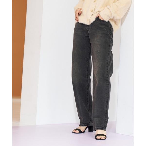 「Levi's」 デニムパンツ 24inch スミクロ レディース