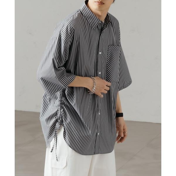 「epnok」 半袖シャツ SMALL ダークグレー メンズ