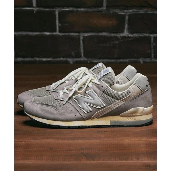 「New Balance」 ローカットスニーカー 23.5cm グレー レディース