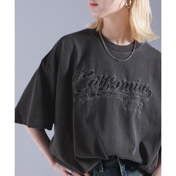 「Java」 半袖Tシャツ LARGE チャコールグレー レディース