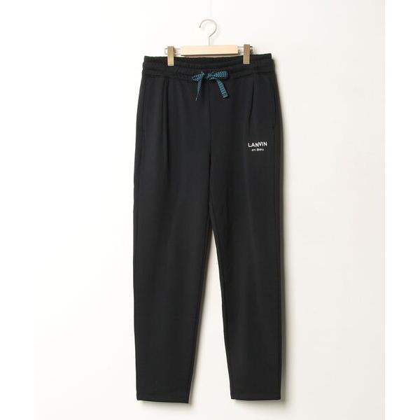 「LANVIN en Bleu」 ブーツカットパンツ LARGE ブラック メンズ