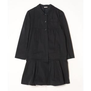 「miu miu」 長袖ワンピース 42 ブラック レディース