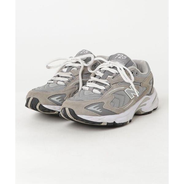 「New Balance」 ローカットスニーカー 24.0cm グレー メンズ
