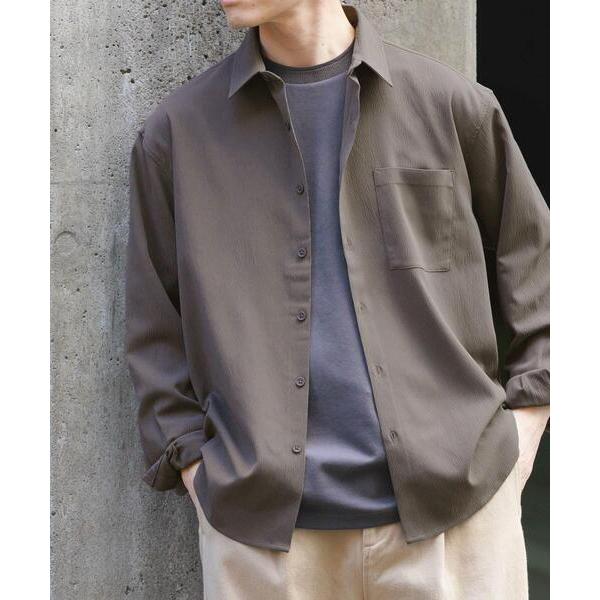 シャツ ヨウリュウレギュラーカラー長袖シャツ メンズ