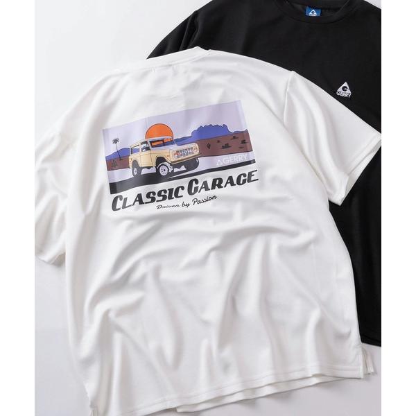 tシャツ 「70」「GERRY/ジェリー」ワンポイントロゴ シルクタッチ バックプリント クルーネッ...