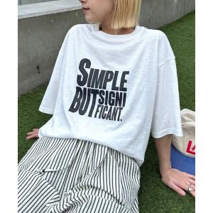 tシャツ 「UNISEX」「プラスサイズあり」スラブ天竺ピグメントロゴTEE メンズ レディース