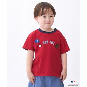 tシャツ 「MLB」ワッペンTシャツ キッズ 子供服 男の子 女の子