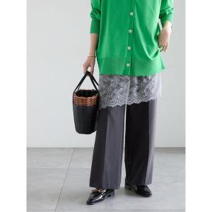 雑誌掲載 ダブルクロスワイドパンツ