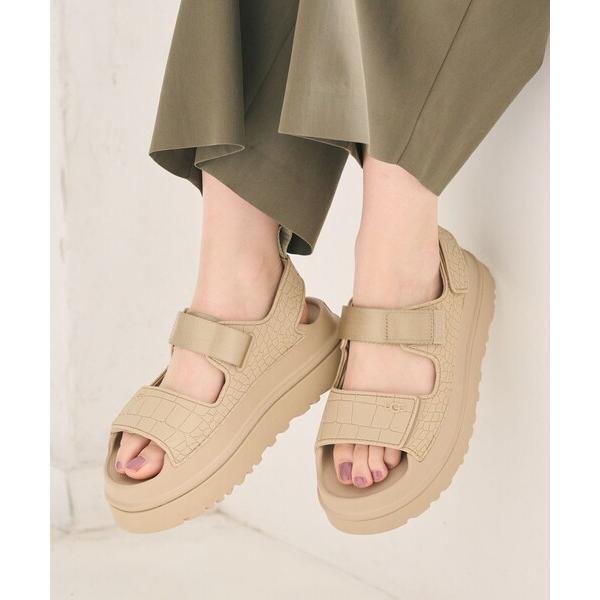 厚底 ugg サンダル 「国内EXCLUSIVE」「UGG」ゴールデングロウ エンボスド サンダル ...