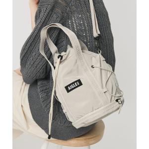ショルダーバッグ バッグ 「AIGLE」コンパクト 2WAY ドロストバッグ レディース