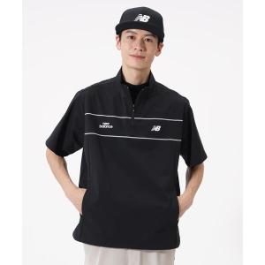 トレーナー スウェット 「new balance golf」ハーフスリーブ スタンドジップ プルオーバー (MENS) メンズ