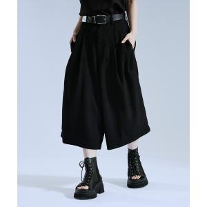 スラックス ドレープボリュームキュロットパンツ メンズ レディース