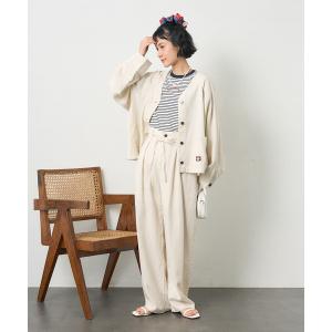 ジャケット ノーカラージャケット レディース