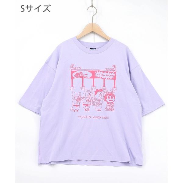 tシャツ 361122：通勤Parity忍者柄Tシャツ レディース メンズ