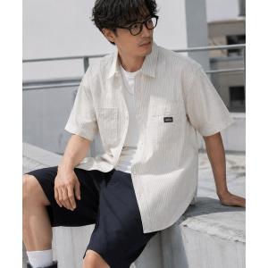 シャツ 半袖 「GENUINE Dickies/ ジェニュインデッキーズ」ワークストライプシャツ メンズ｜ZOZOTOWN Yahoo!店