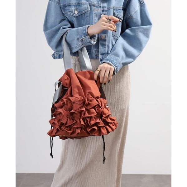 トートバッグ 4段フリル2WAYトート レディース