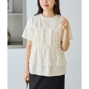 tシャツ バテンレースビスチェプルオーバー レディース