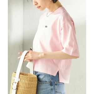 tシャツ 「SHIPS別注」LACOSTE:「手洗い可能」五分袖 TEE レディース