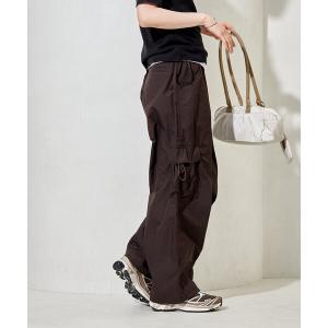 ワイドパンツ カーゴパンツ Super Light Nylon ウエストギャザーパンツ「セットアップ対応」 レディース｜ZOZOTOWN Yahoo!店