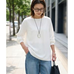 ブラウス シャツ 裾出しレイヤード用さらさらブラウス レディース