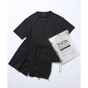 tシャツ 速乾 限定展開 TAION×FREAK'S STORE タイオン 別注 ユーティリティ セットアップ 夏 Tシャツ ショーツ UVカット 吸水速乾 抗菌 ストレッチ メンズ
