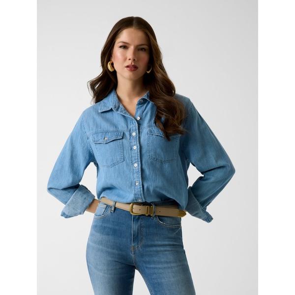 ブラウス シャツ WREN Denim Top シャツ デニムシャツ レディース