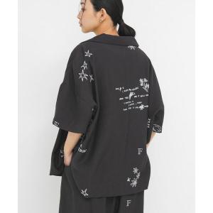 ブラウス シャツ TATTOOオーバーシャツ レディース