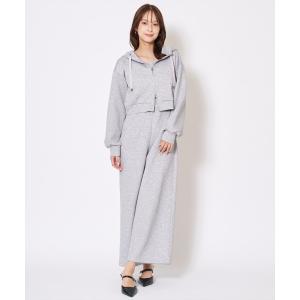 オールインワン 刺繍パーカー×オールインワン レディース